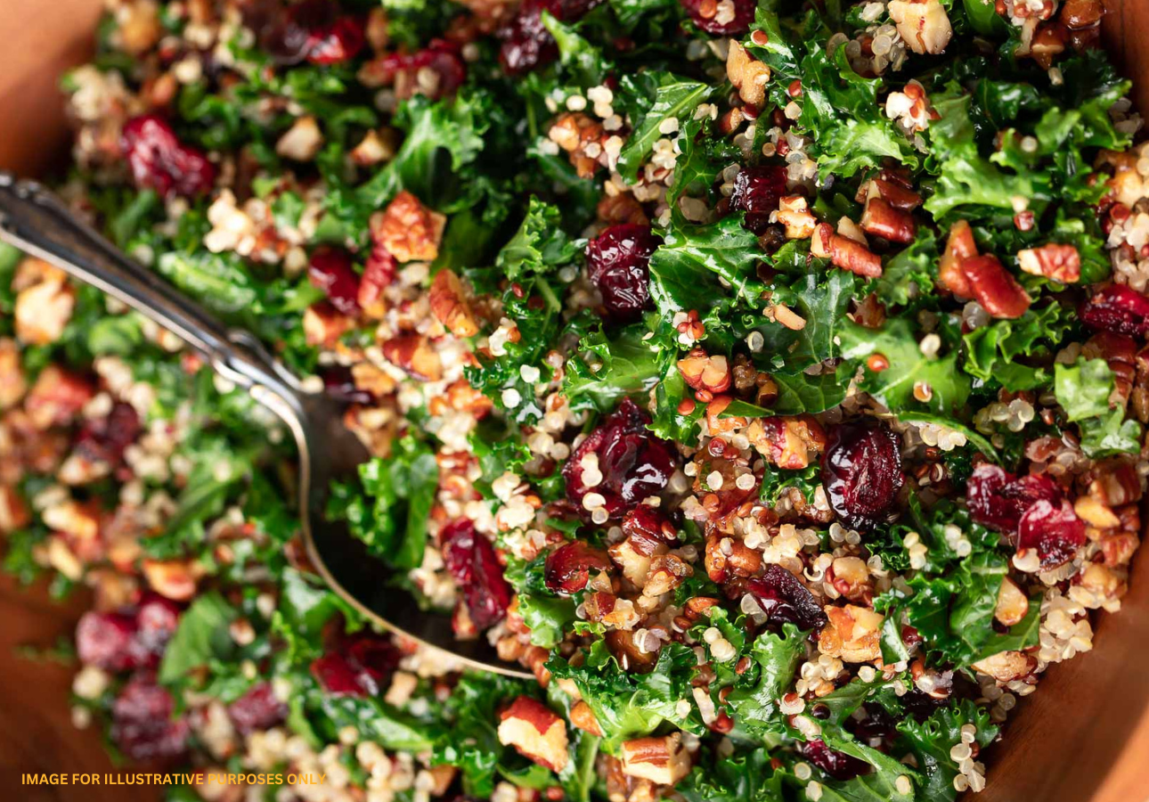 Nutty Quinoa Salad with Dried Cranberries