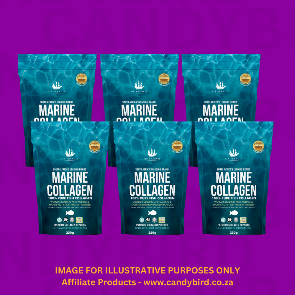 Reseller Pack - 6 x 250g SirFrancis Marine Collagen Powder Unflavoured Hydrolysed