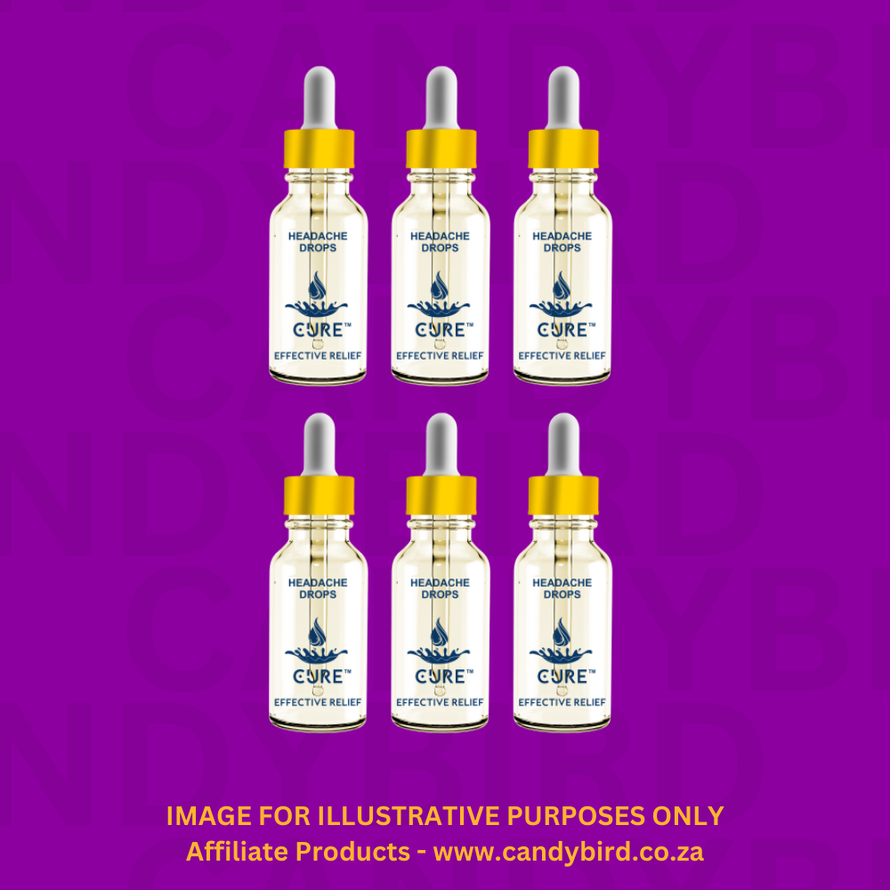 Reseller Pack - 6 x 5ml Cure Headache Drops - Sinus and Migraine - Natural Pain Relief in Seconds