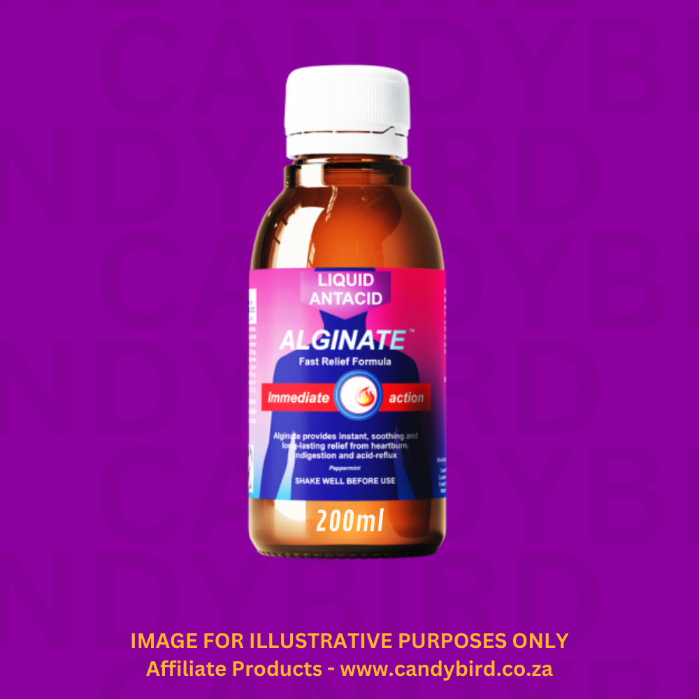 Cure Alginate - Liquid Antacid - Original Flavor - Fast Relief Formula for heartburn and acid-reflux