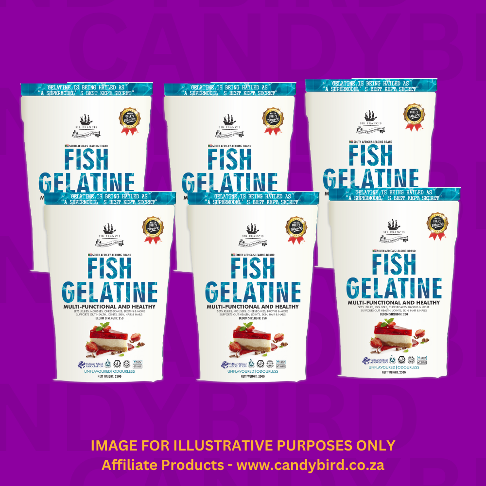 Reseller Pack - 6 x 250g Sir Francis Fish Gelatine Powder - Long Term Joint Pain Relief